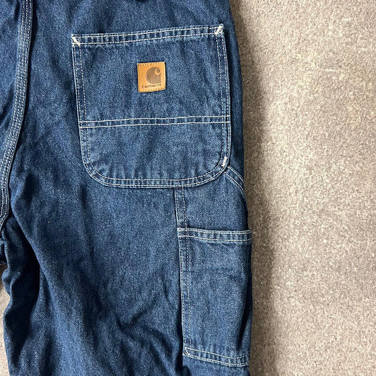 2010s Carhartt Workwear Vintage Blue Pants 34x30