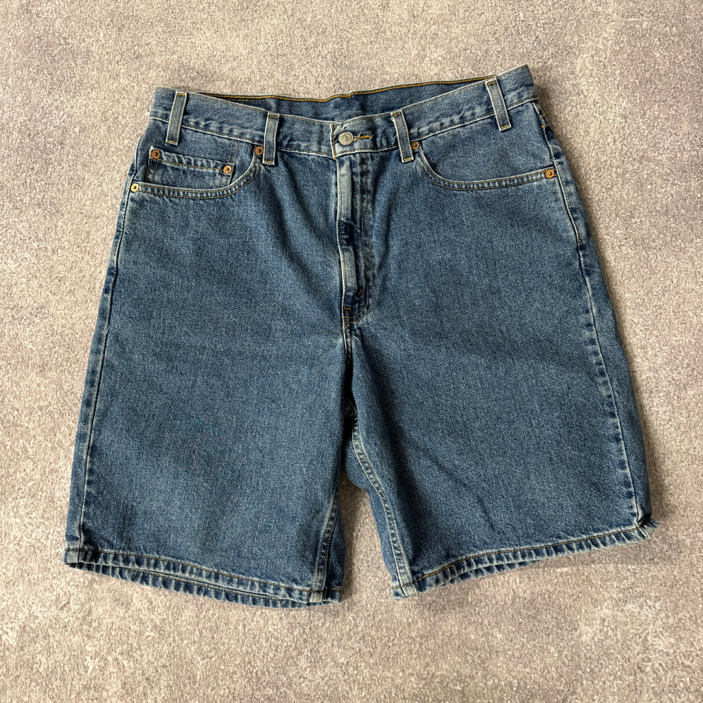 Y2K Levi's Blue Relaxed Worn In Shorts 36W