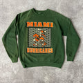 90s Elite Sportswear Products, Inc. College Cracked Print Crewneck M