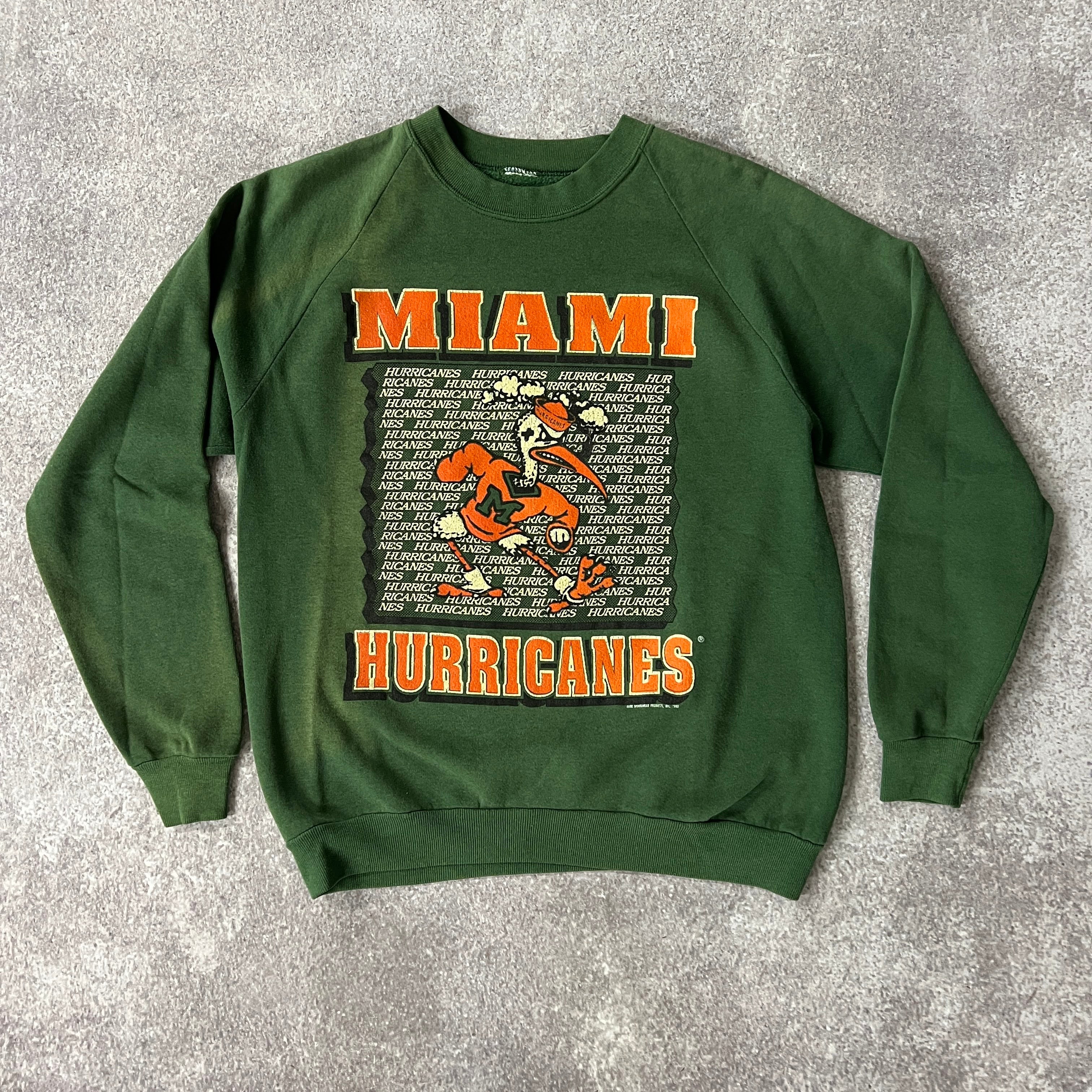 90s Elite Sportswear Products, Inc. College Cracked Print Crewneck M