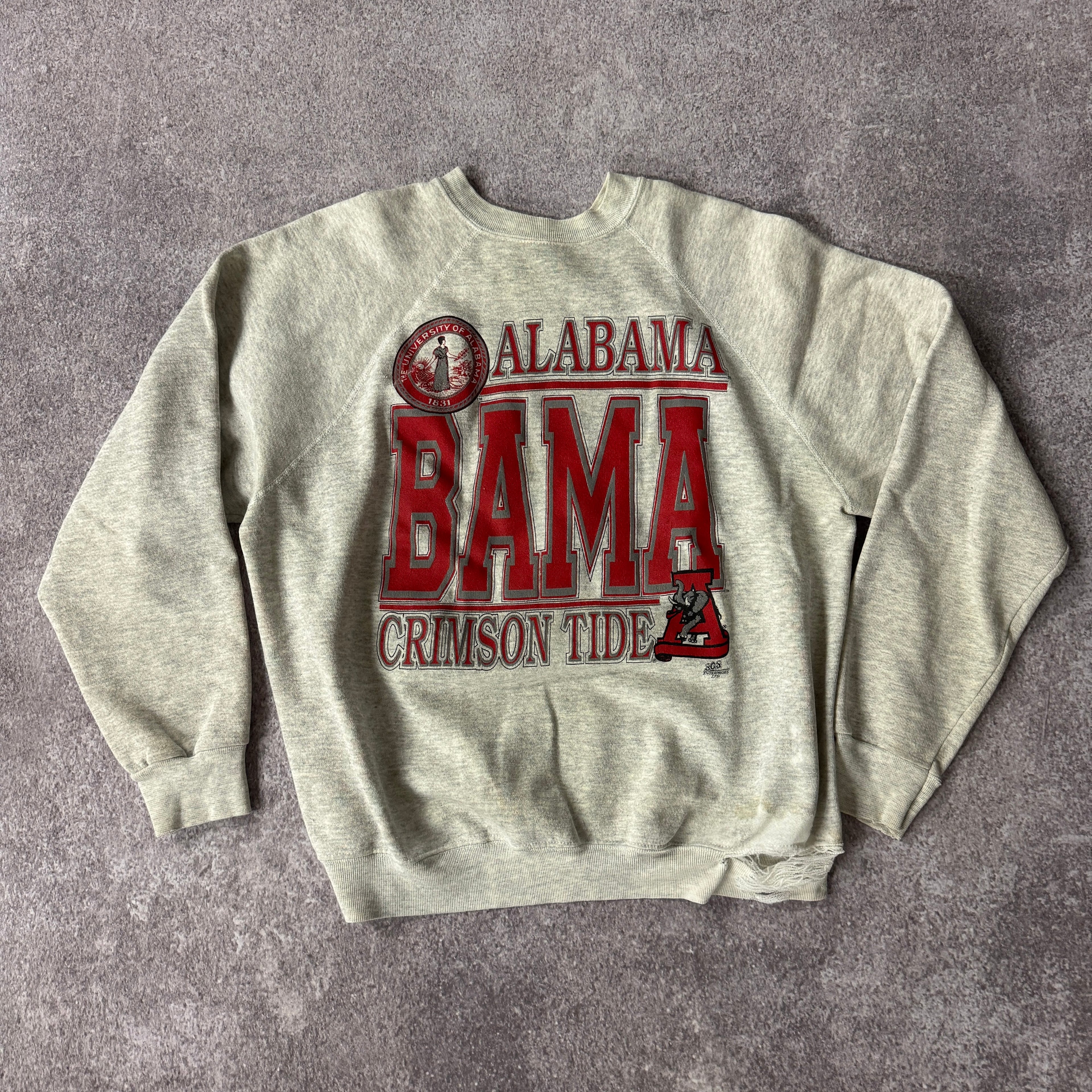 90s Tultex College Big Logo Crewneck XL