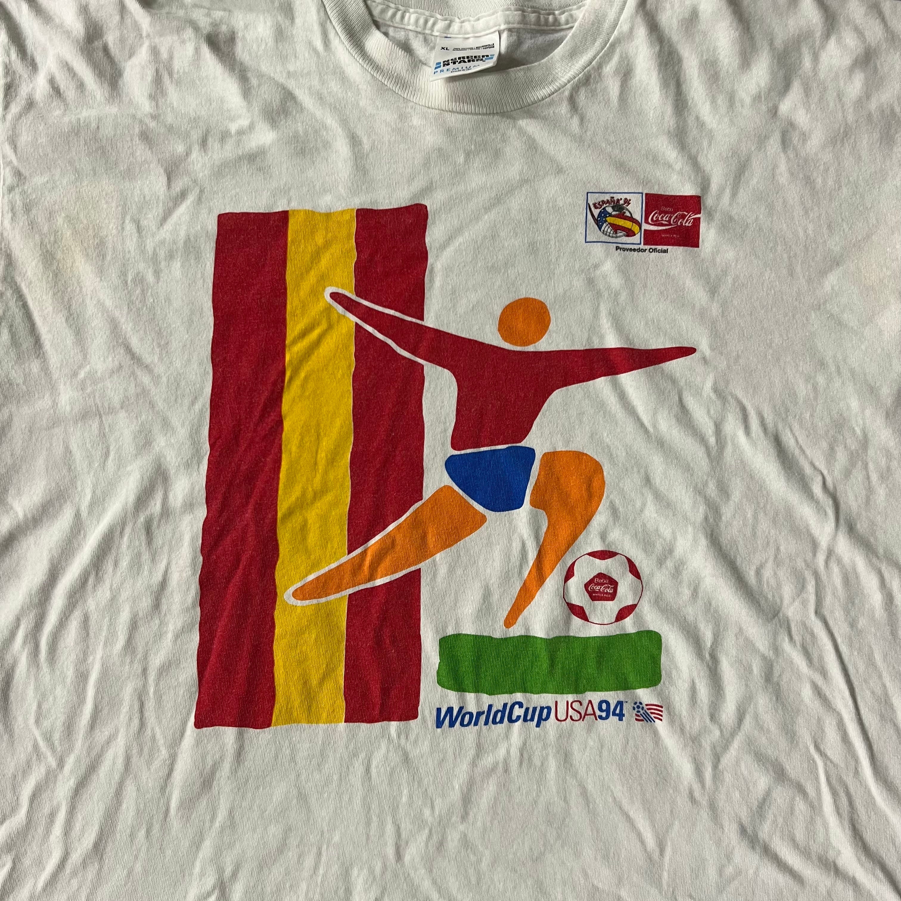 90s World Cup Screen Stars Big Logo Single Stitch Tee XL