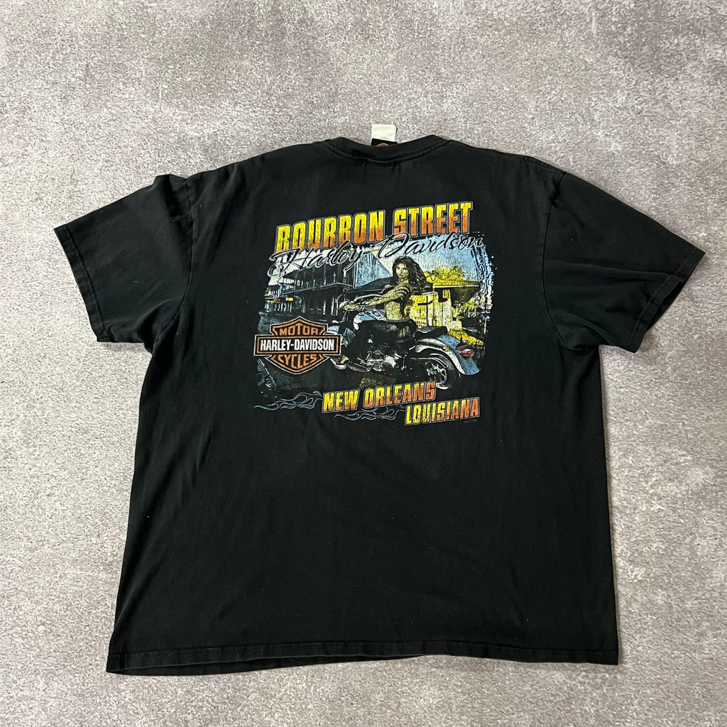 Y2K Harley Davidson New Orleans, Lousiana Big Logo Tee XXL