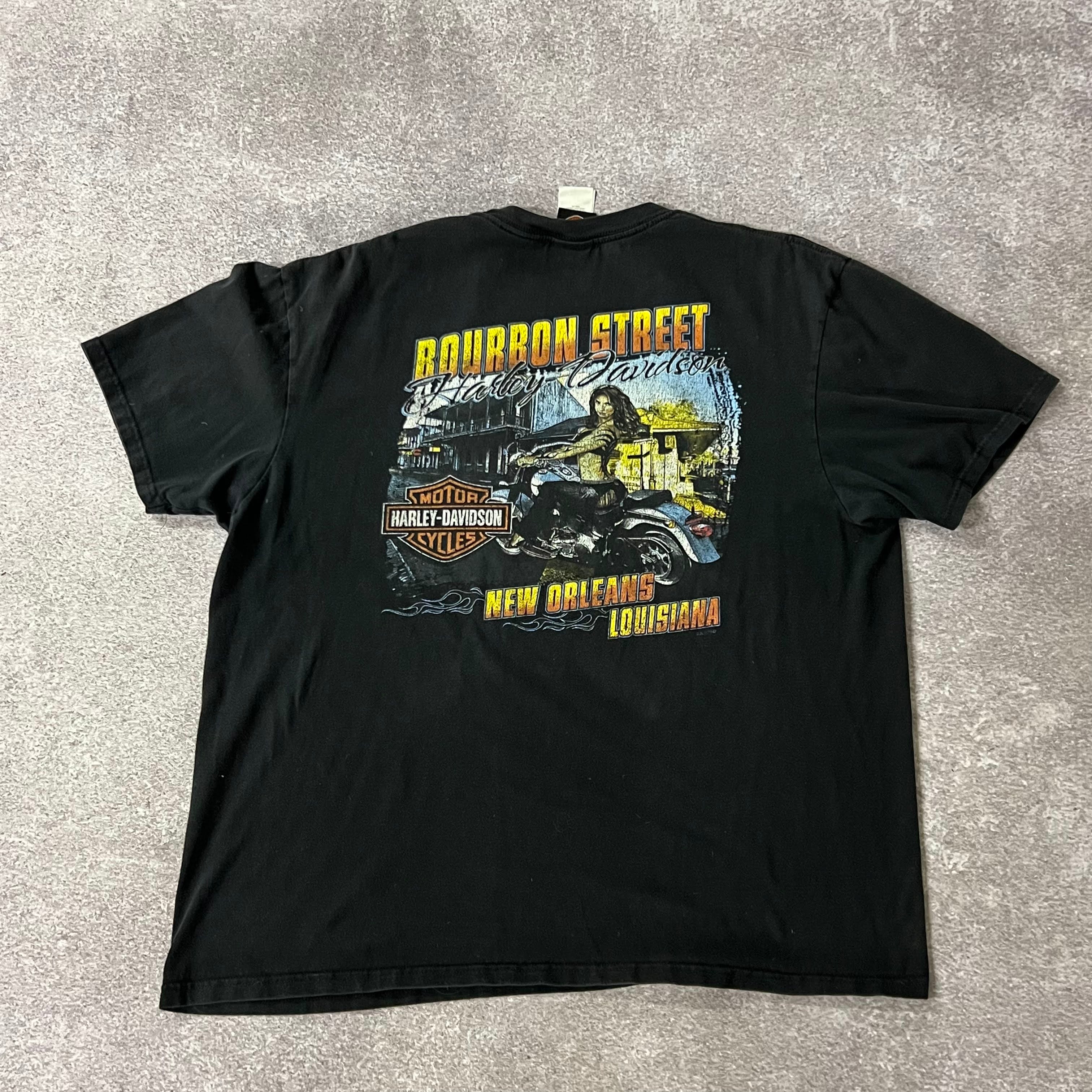 Y2K Harley Davidson New Orleans, Lousiana Big Logo Tee XXL