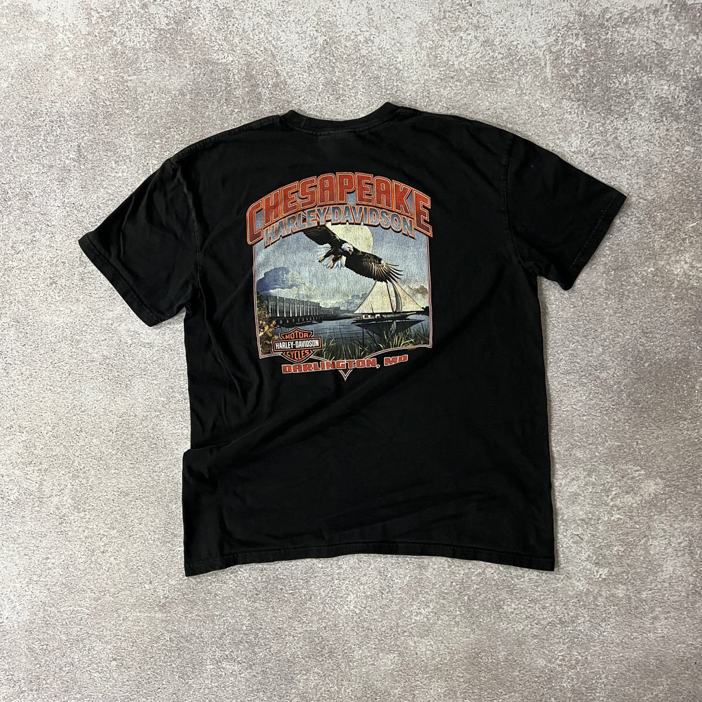 2010s Harley Davidson Darlington, MD Worn In Tee XL