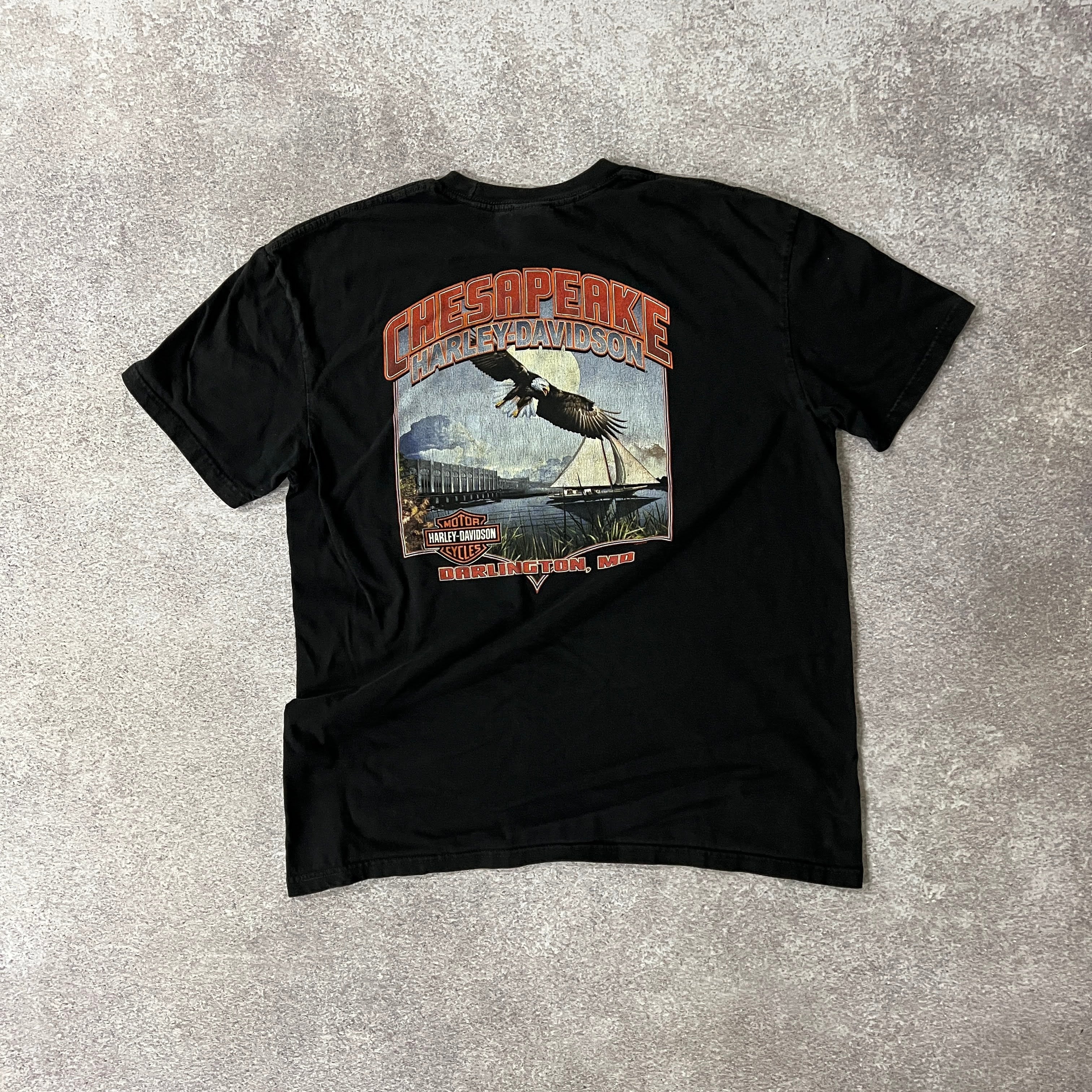 2010s Harley Davidson Darlington, MD Worn In Tee XL