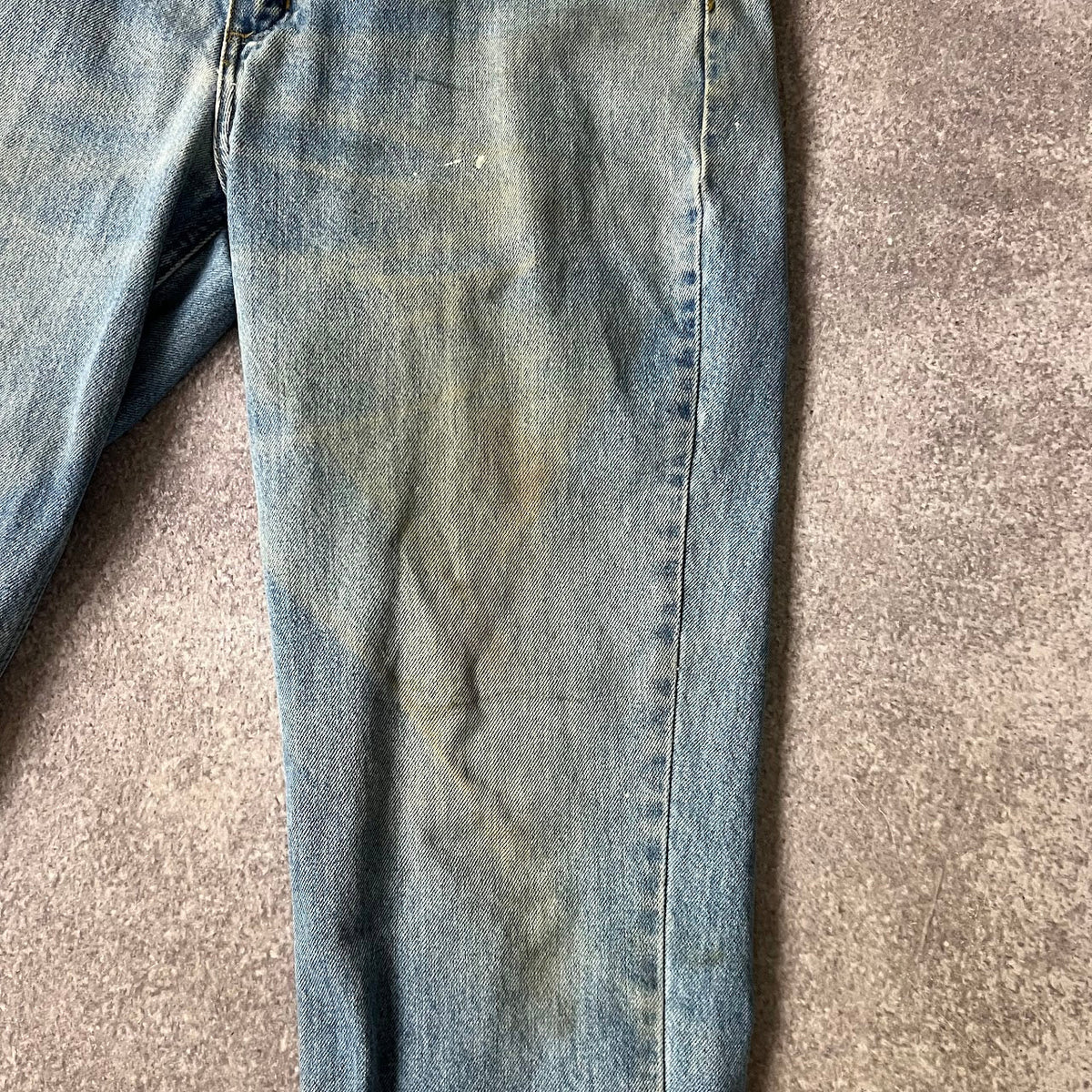 Modern Carhartt Workwear Faded Regular Blue Vintage Pants 36x32