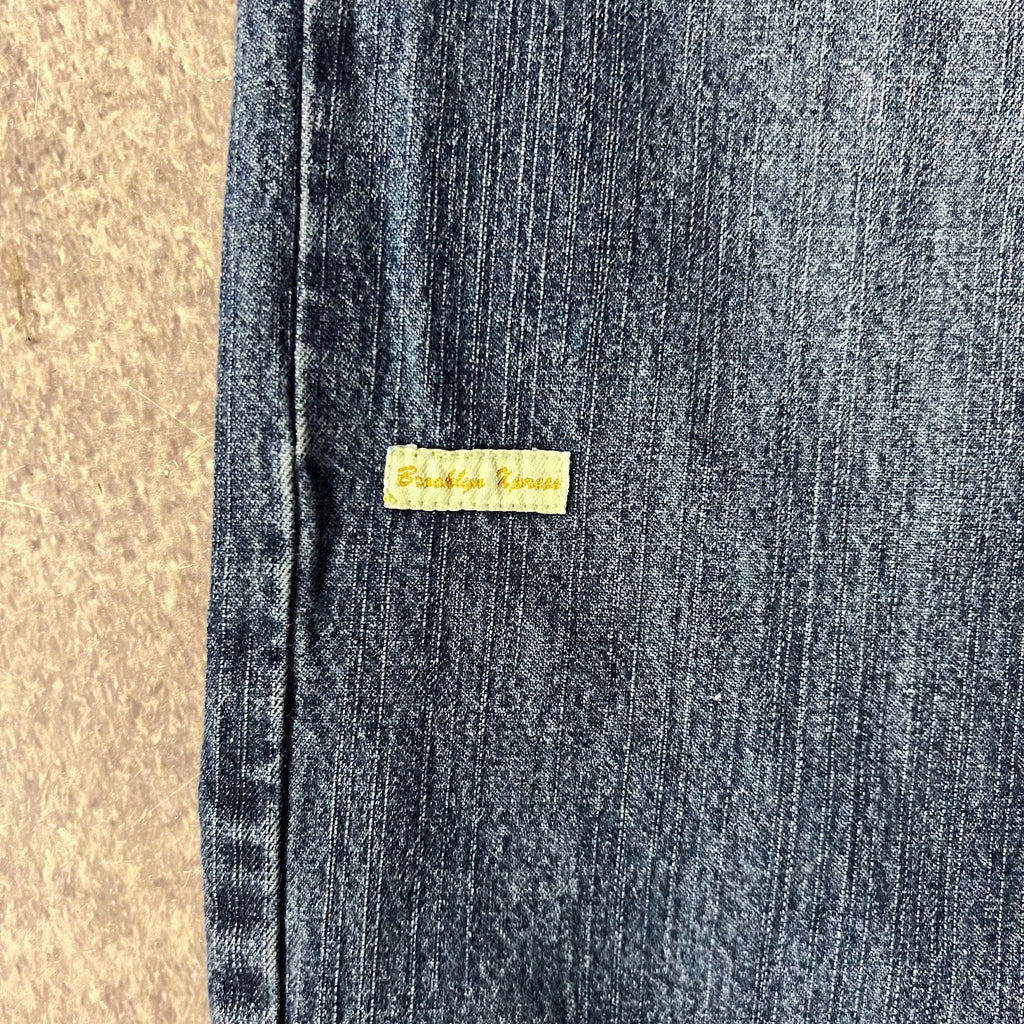 Y2K Brooklyn Xpress Faded Distressed Vintage Streetwear Jeans 38x32