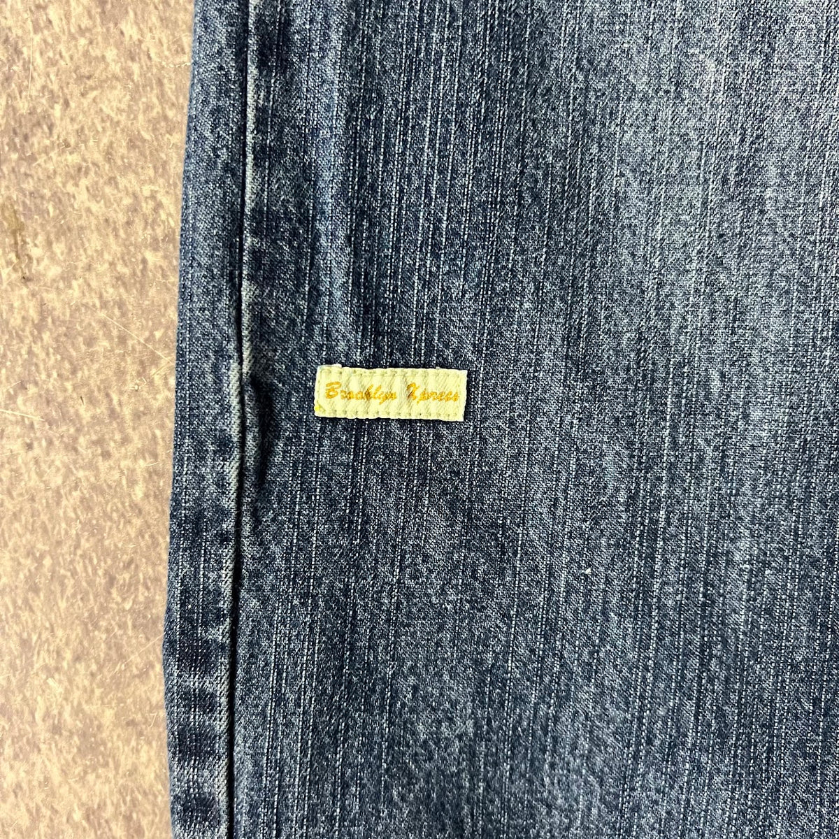 Y2K Brooklyn Xpress Faded Distressed Vintage Streetwear Jeans 38x32