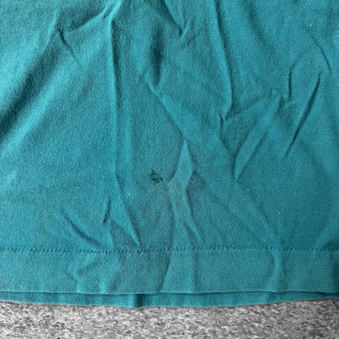 90s Miami Dolphins Trench Faded Single Stitch Tee L