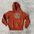 Y2K Element Orange Big Logo Hoodie M