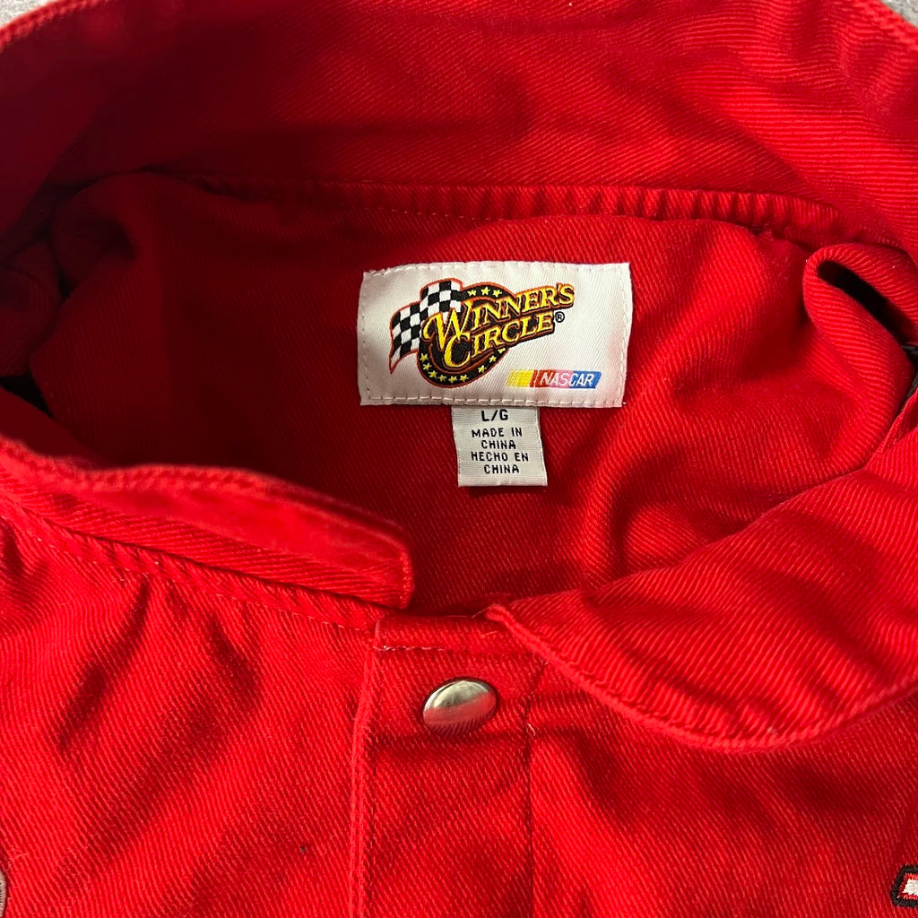 2010s Tony Stewart NASCAR #14 Winners Circle Embroidered Puffer Jacket L