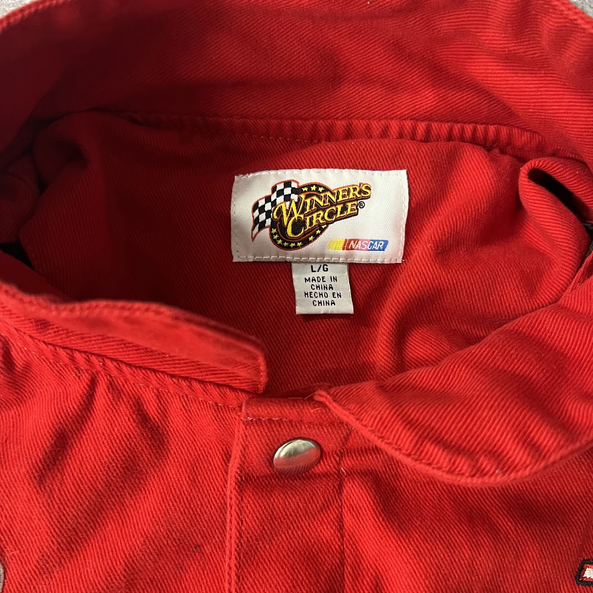 2010s Tony Stewart NASCAR #14 Winners Circle Embroidered Puffer Jacket L