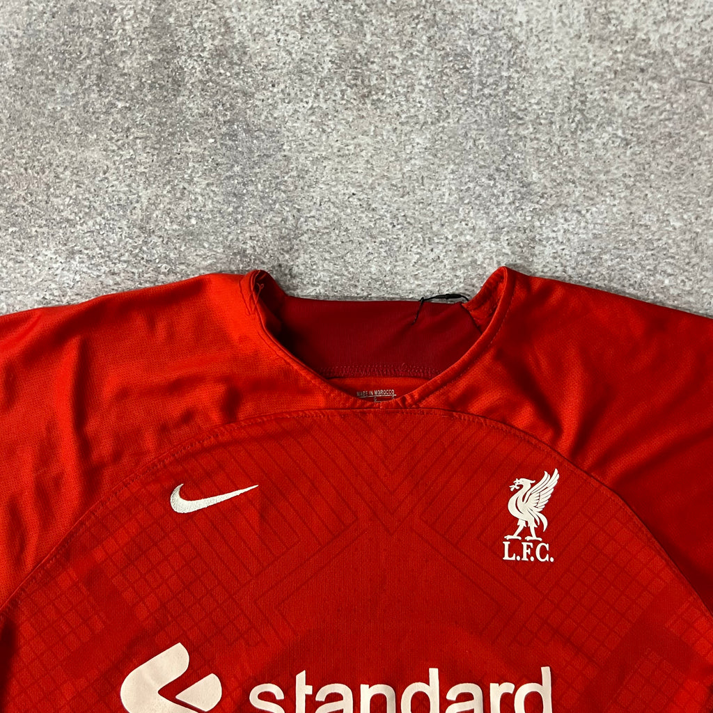 2020s Liverpool Mo Salah Nike Red Back Graphic Jersey L
