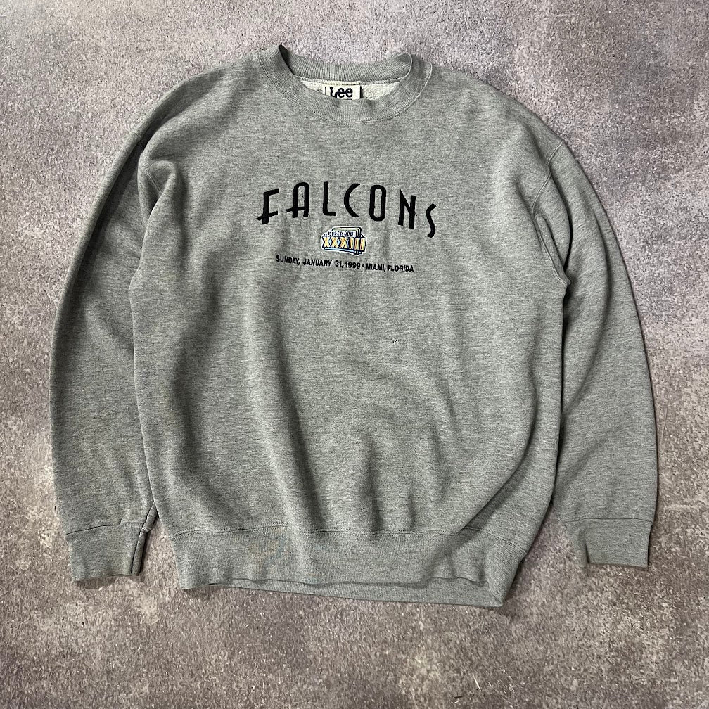 90s Atlanta Falcons NFL Lee Sport Embroidered Vintage Crewneck L