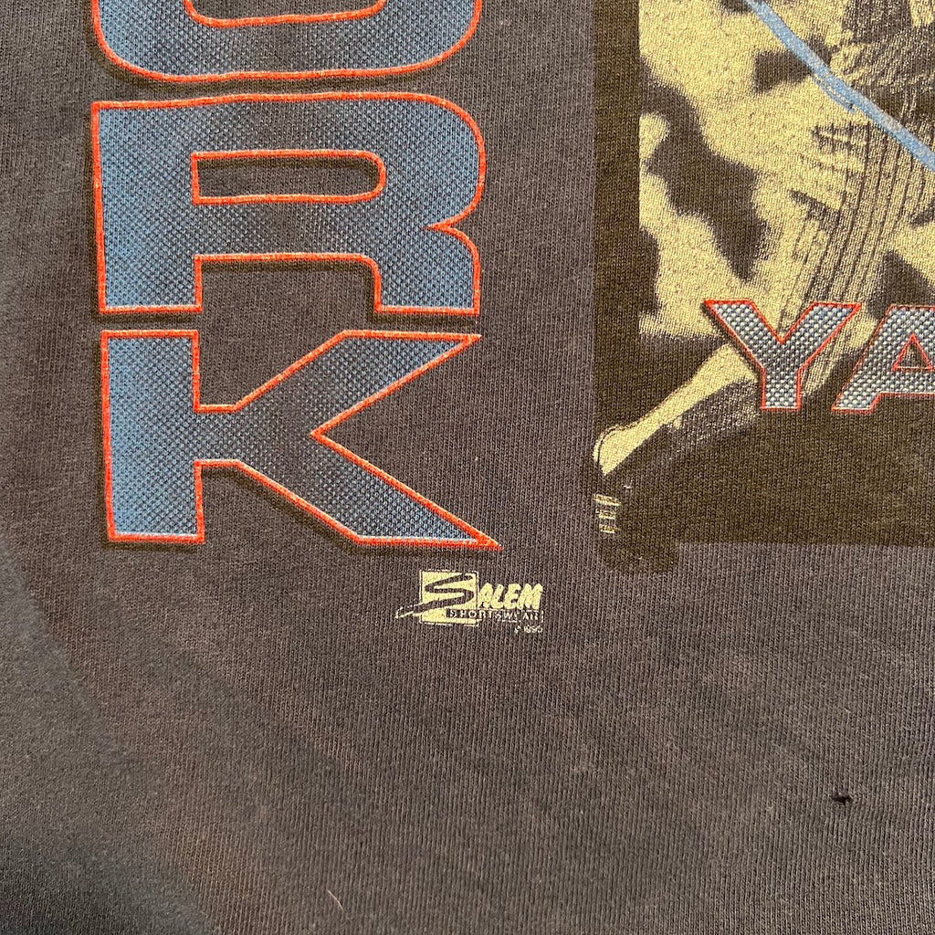 90s New York Yankees MLB Salem Sportswear Big Logo Single Stitch Tee XL