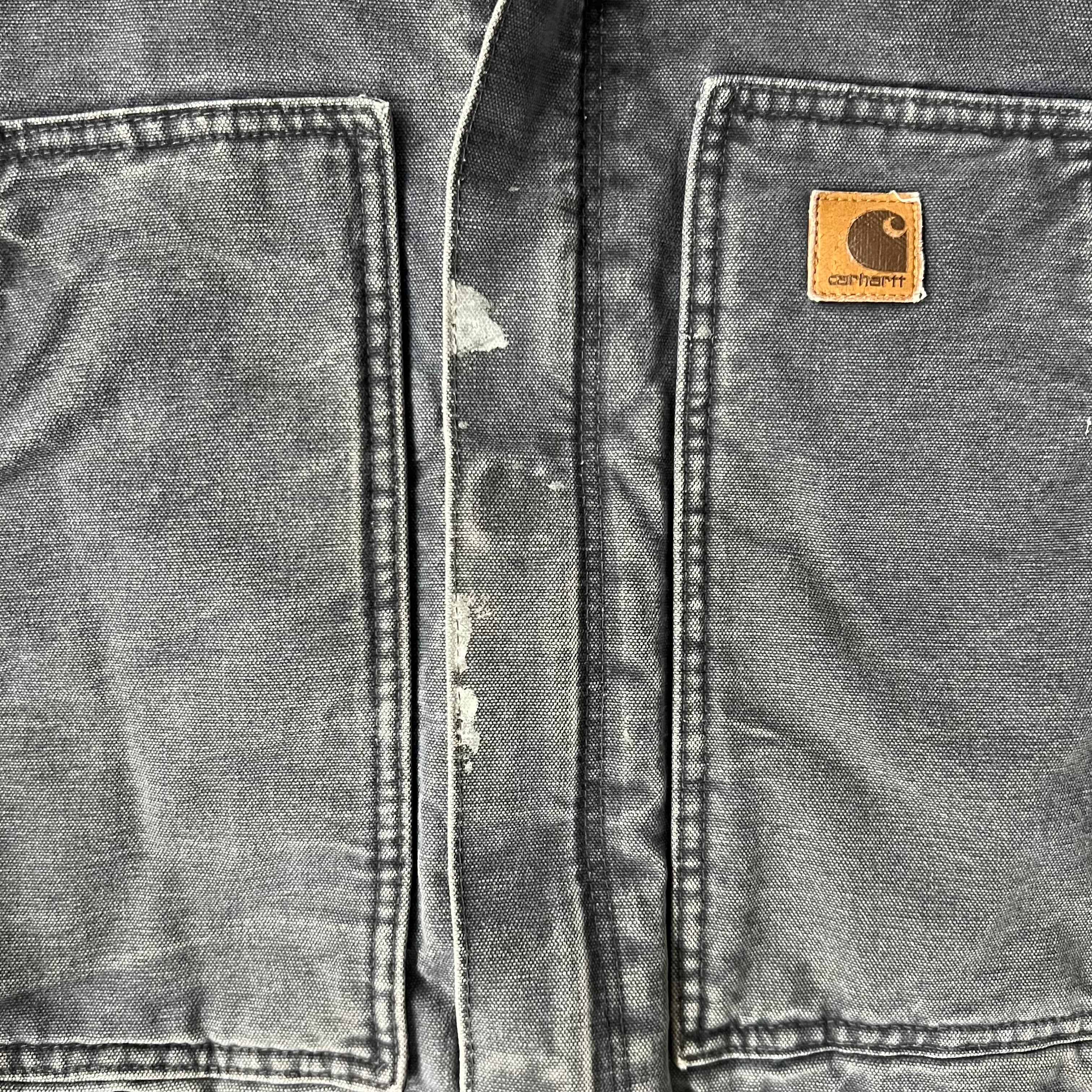 Y2K Carhartt Petrol Distressed Workwear Jacket M