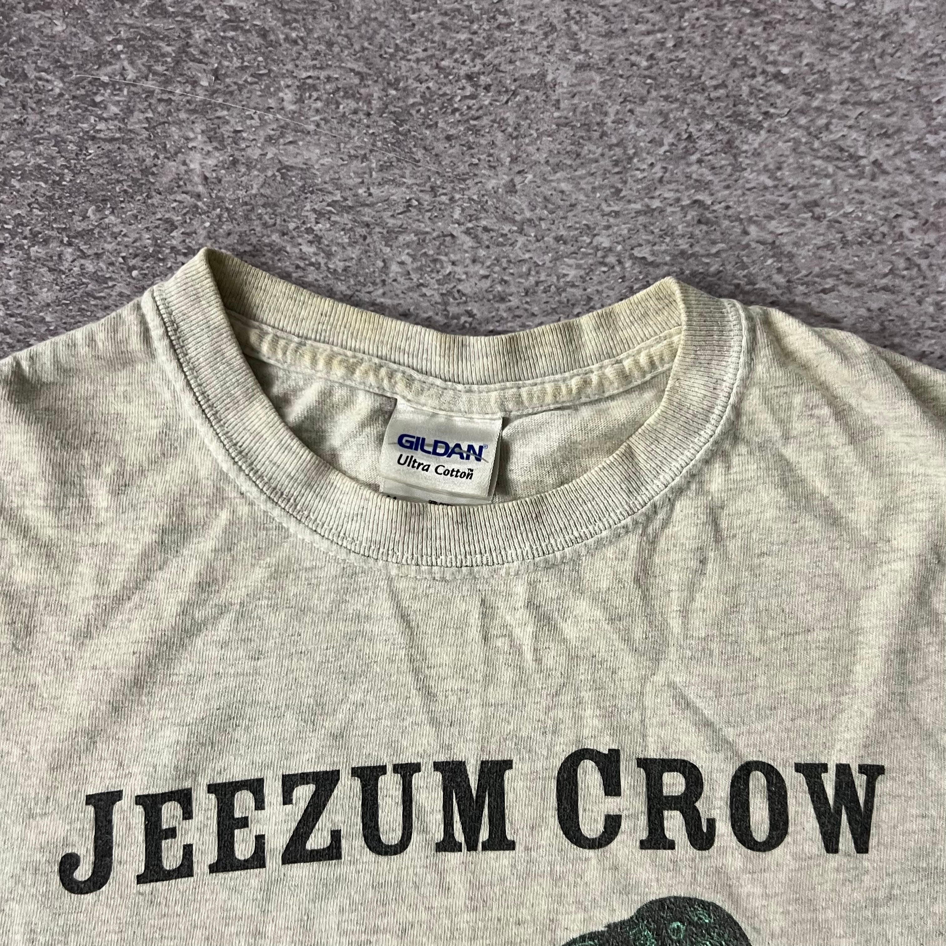 Y2K Gildan Big Logo Gray Tee M