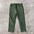90s Levi's 540 Orange Tab Green Relaxed Worn In Jeans 40W x 32L
