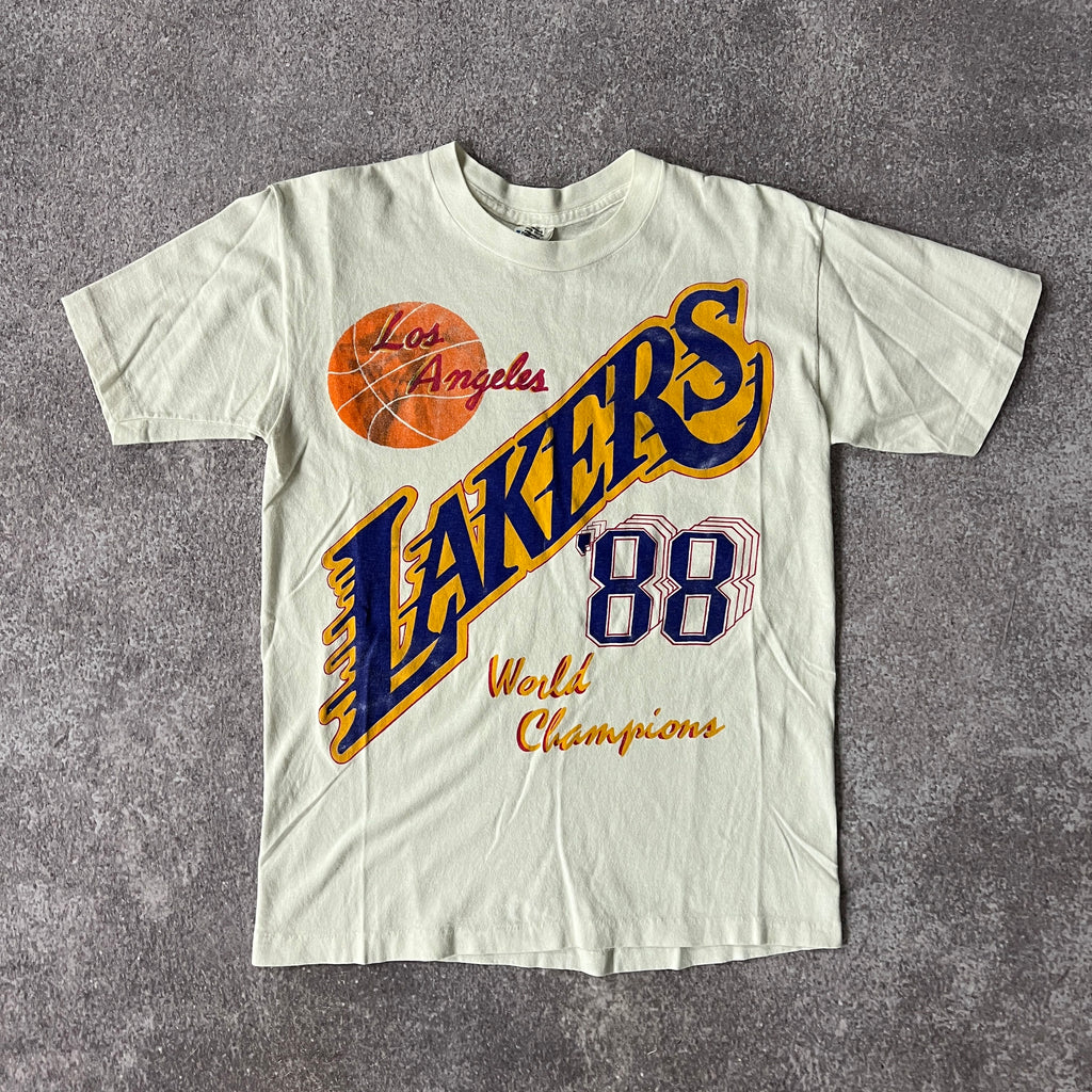 80s Los Angeles Lakers Belton Big Logo Tee S
