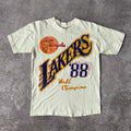 80s Los Angeles Lakers Belton Big Logo Tee S