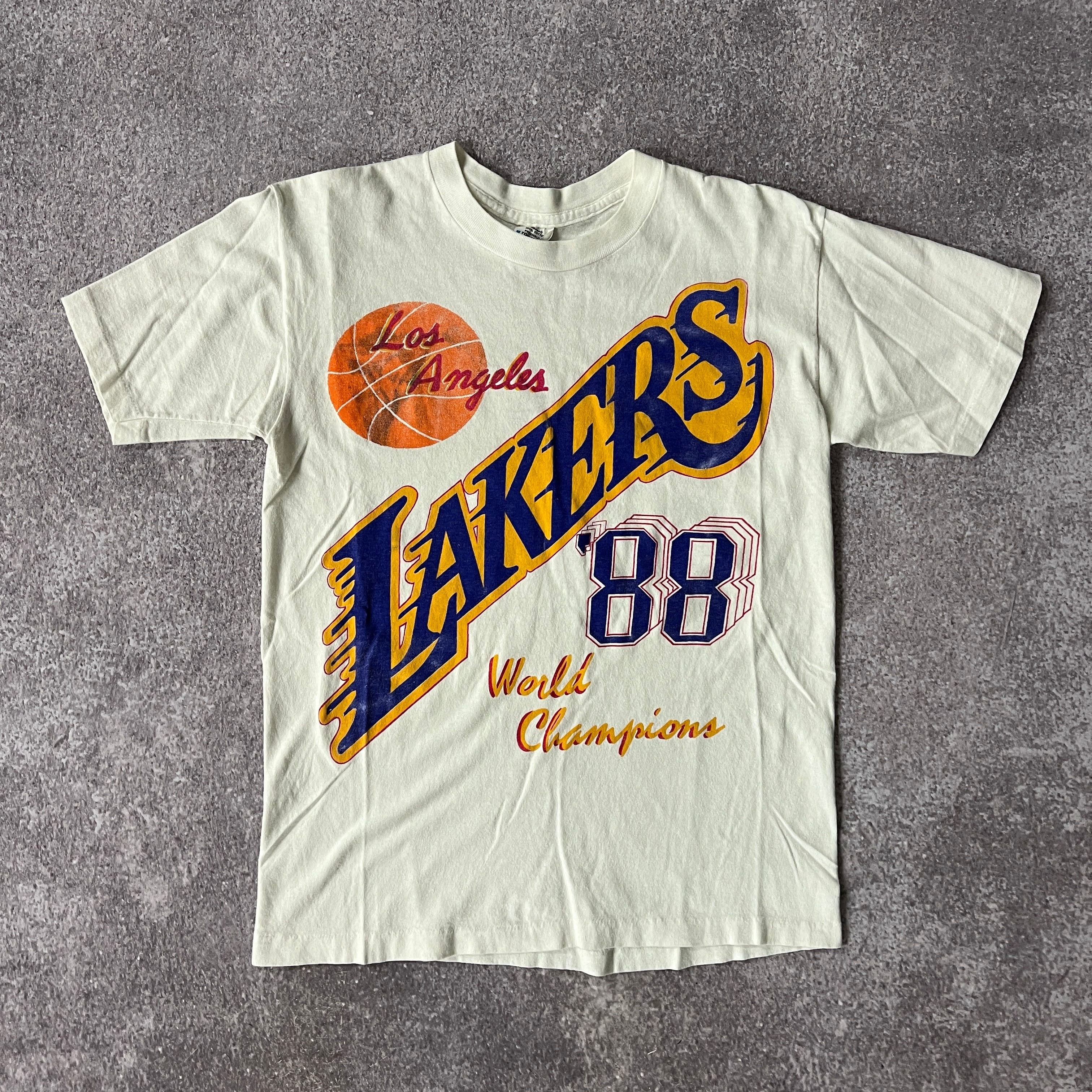 80s Los Angeles Lakers Belton Big Logo Tee S