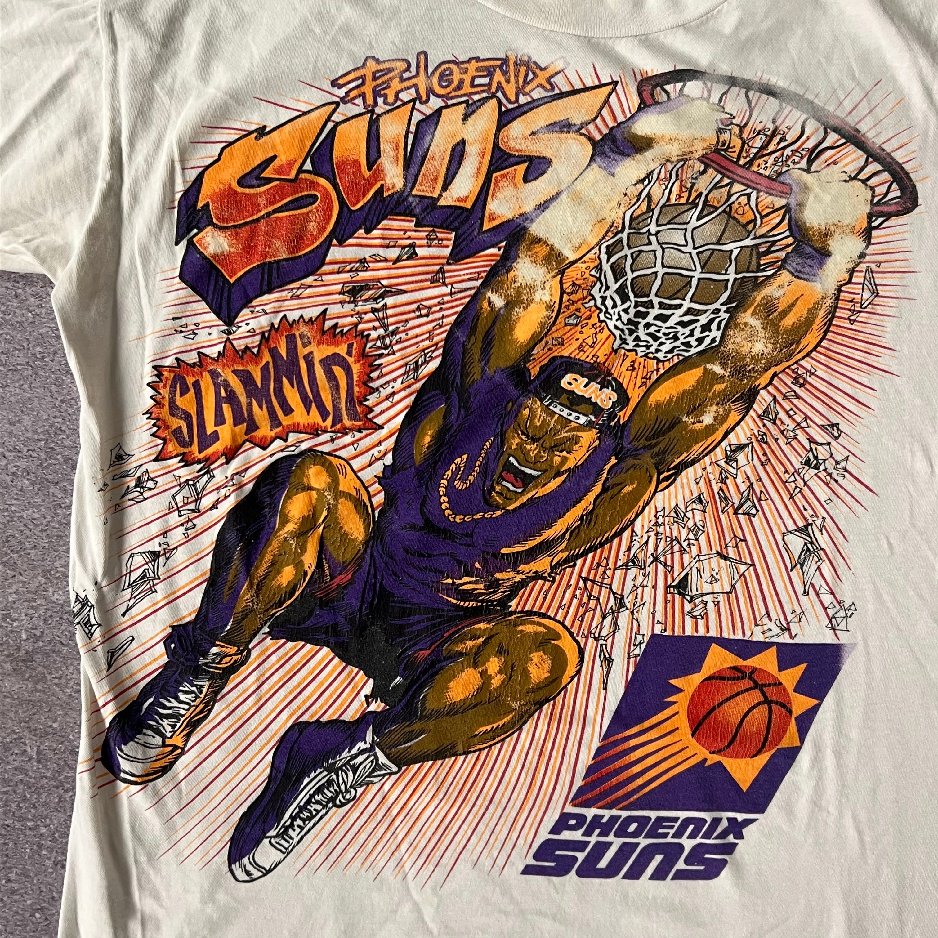 90s Phoenix Suns All Over Print Single Stitch Tee XL