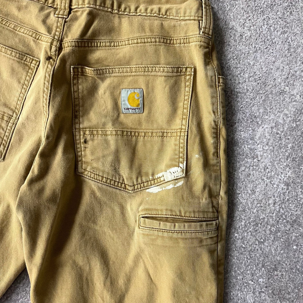 Modern Carhartt Workwear Faded Relaxed Tan Streetwear Pants 31x30