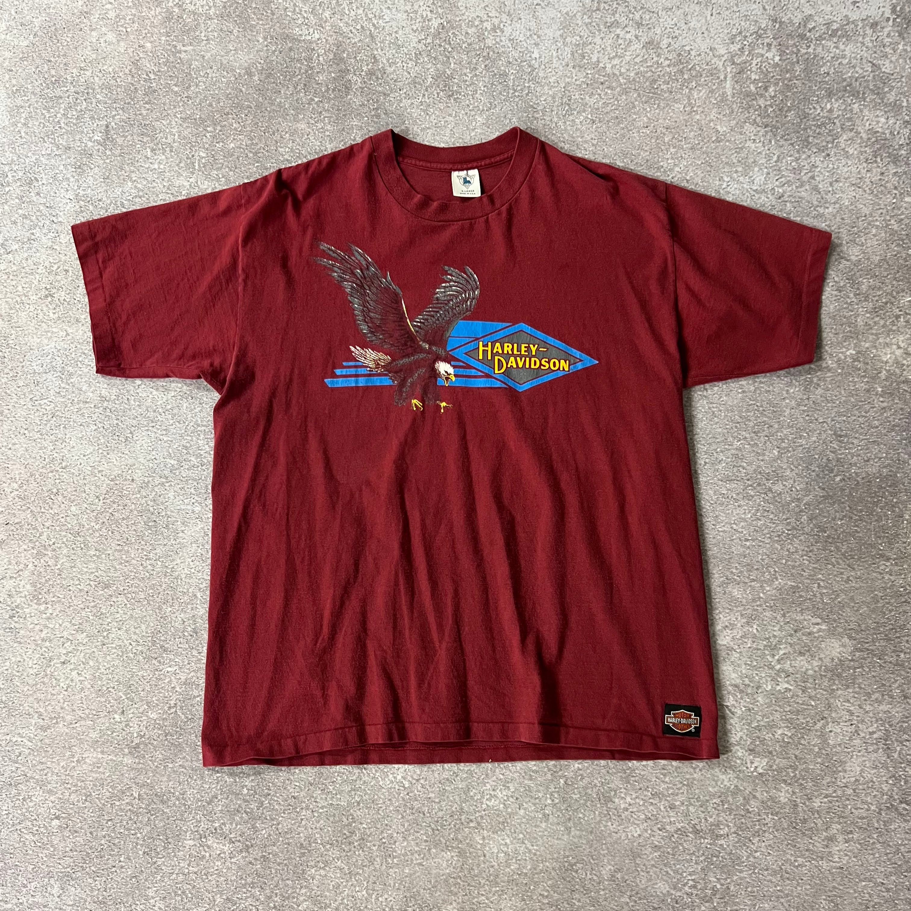 90s Holoubek Brand Charlotte, North Carolina Red Worn In Tee XL