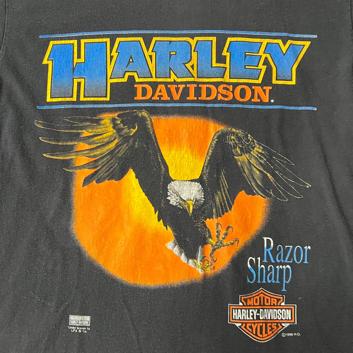 90s Harley Davidson Worn In Tee L