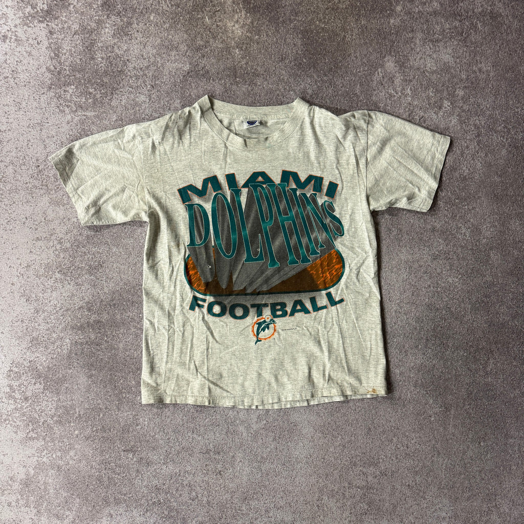90s Miami Dolphins College Concepts Single Stitch Tee L