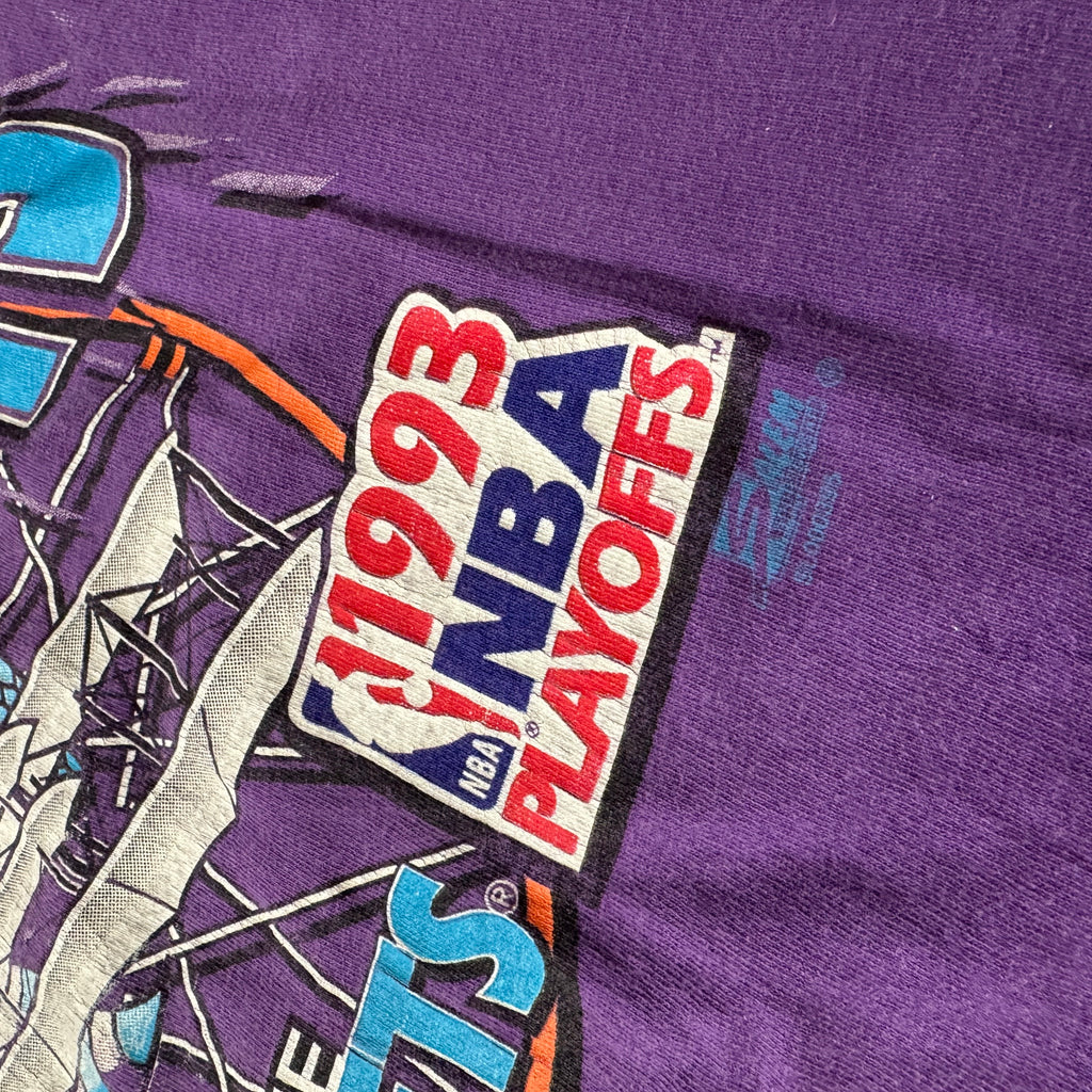 90s Charlotte Hornets Salem Sportswear Single Stitch Tee L