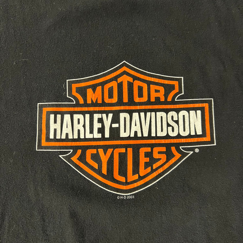 Y2K Harley Davidson Nottingham, England Back Graphic Tee XL