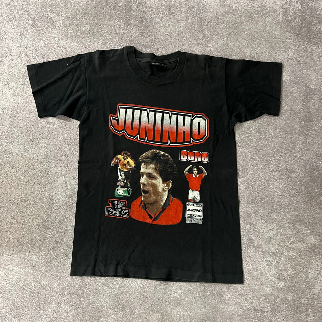 90s Middlesbrough F.C. Juninho Paulista Back Graphic Tee S