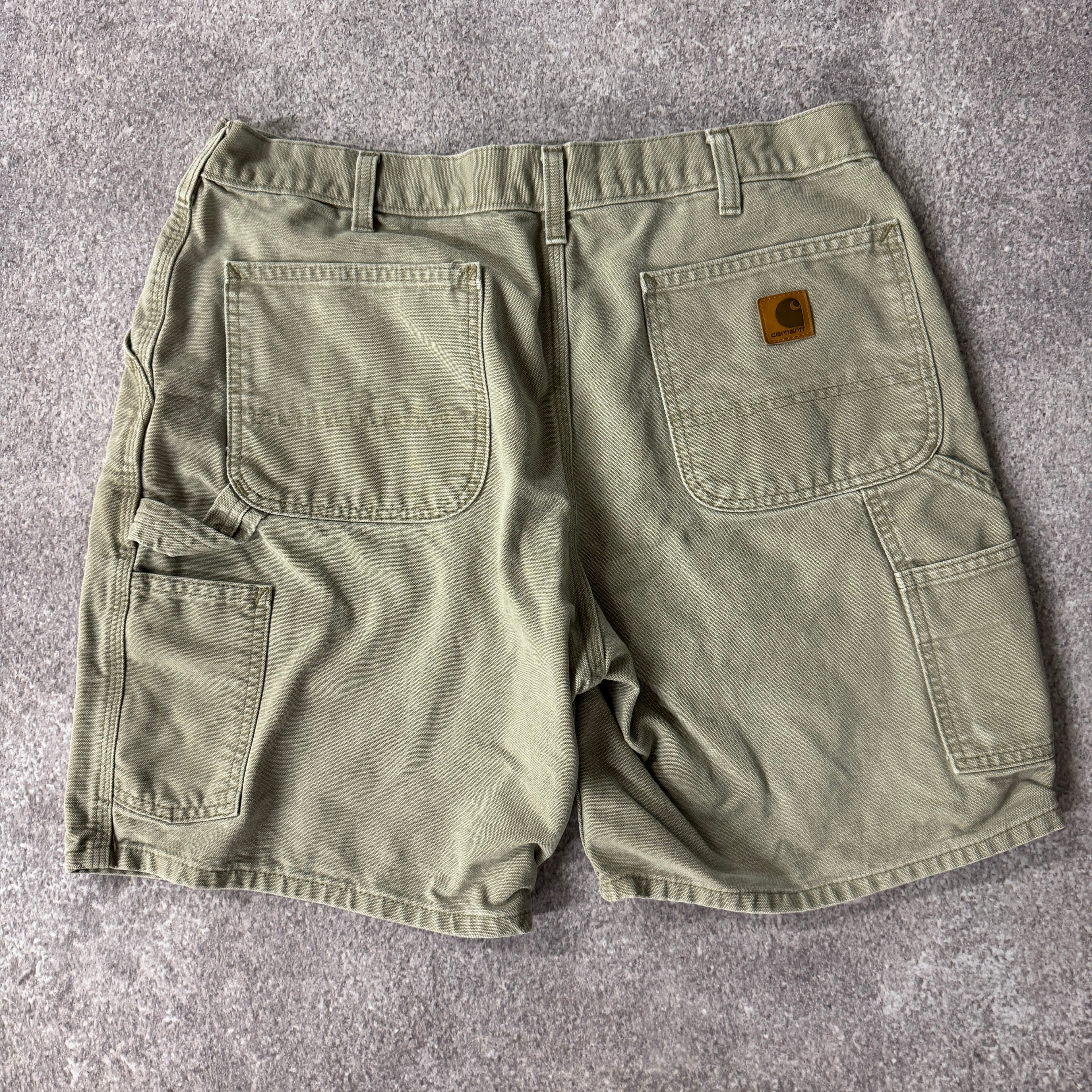2010s Carhartt Beige Workwear Shorts 36W