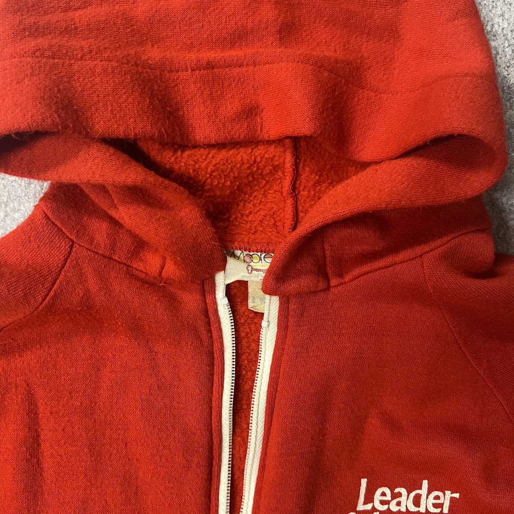 80s MooreWear Made in USA Vintage Zip Up Hoodie M