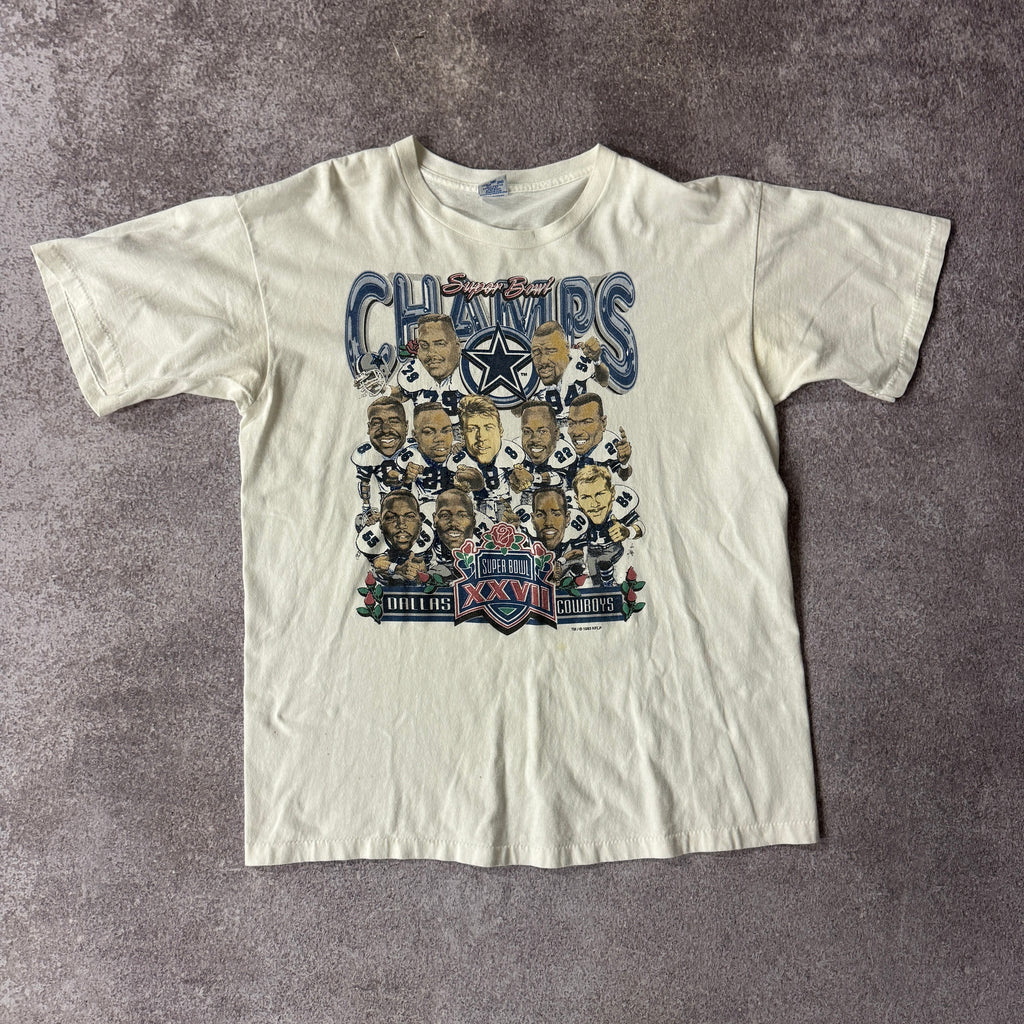 90s Dallas Cowboys Super Bowl XXVII Salem Sportswear Single Stitch Tee XL