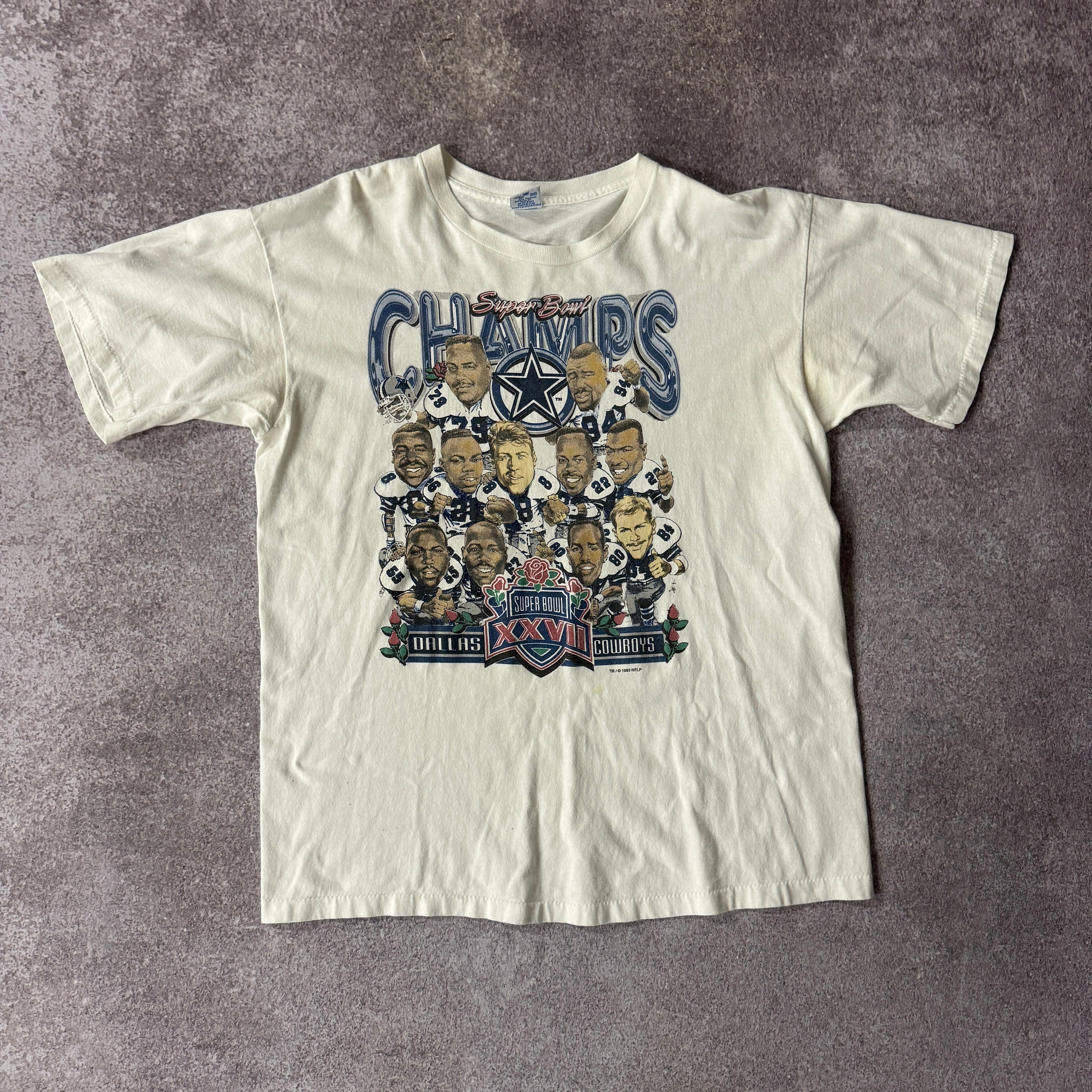 90s Dallas Cowboys Super Bowl XXVII Salem Sportswear Single Stitch Tee XL