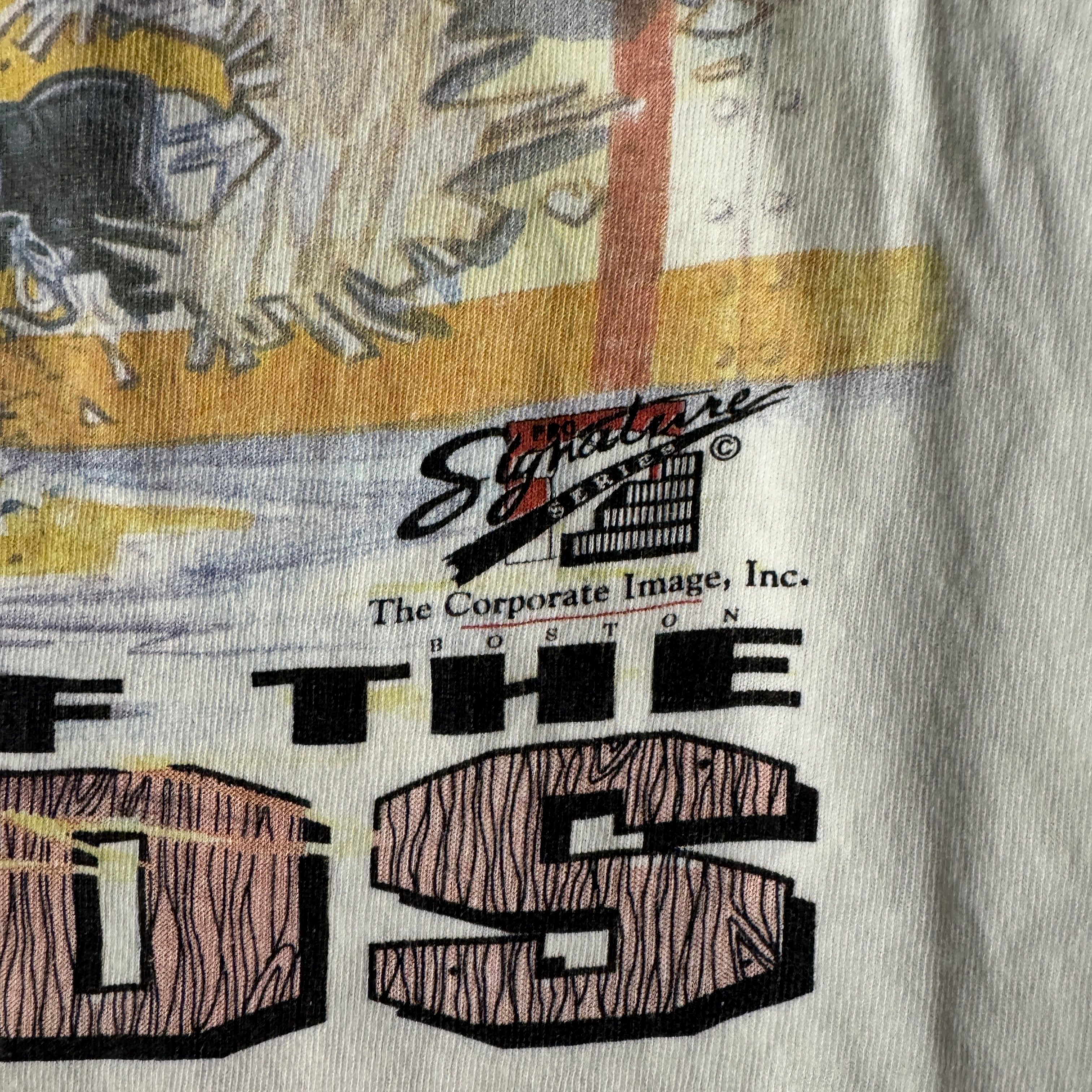 90s Boston Bruins Lee Sport Big Logo Tee XL
