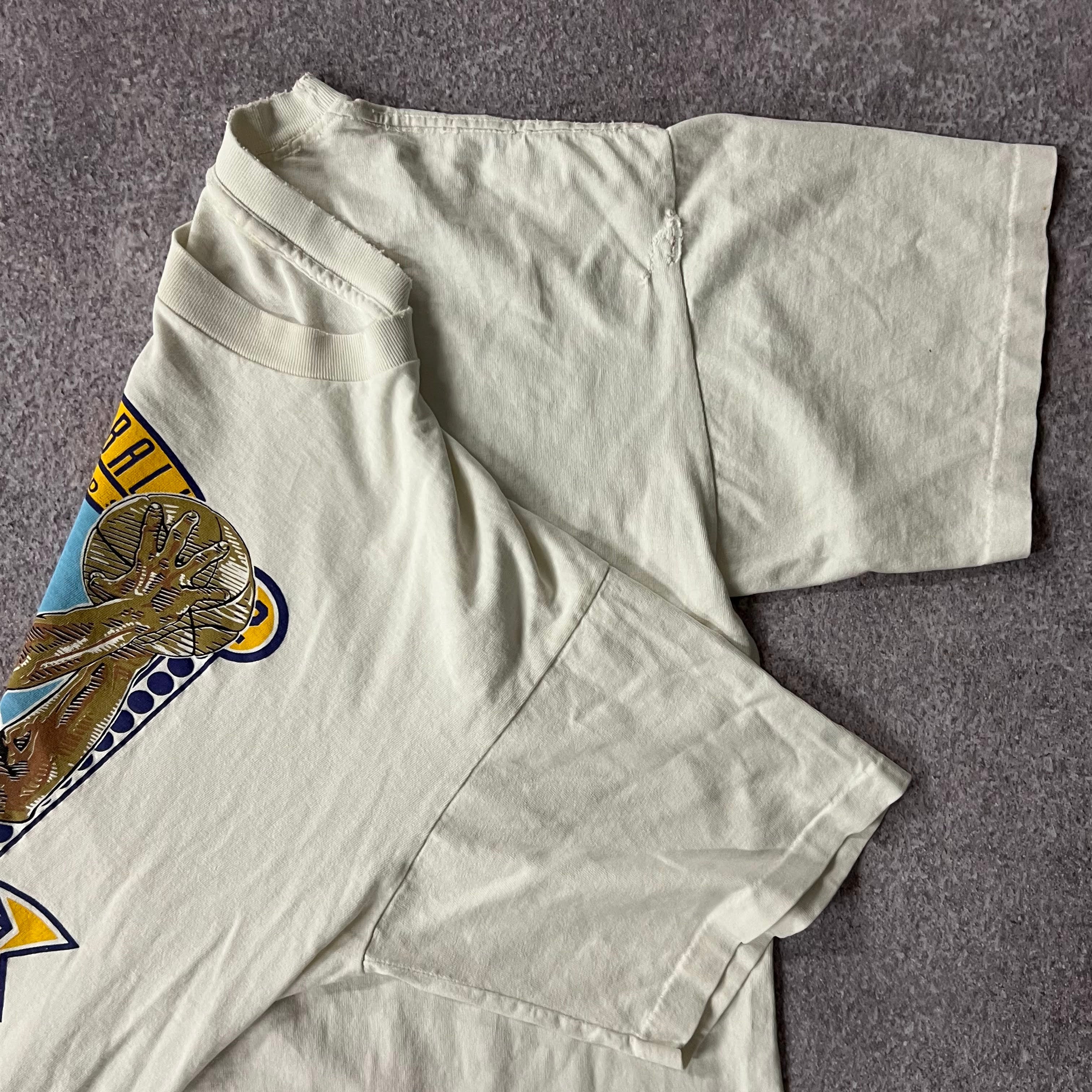 90s Los Angeles Lakers Nutmeg Mills Single Stitch Tee L