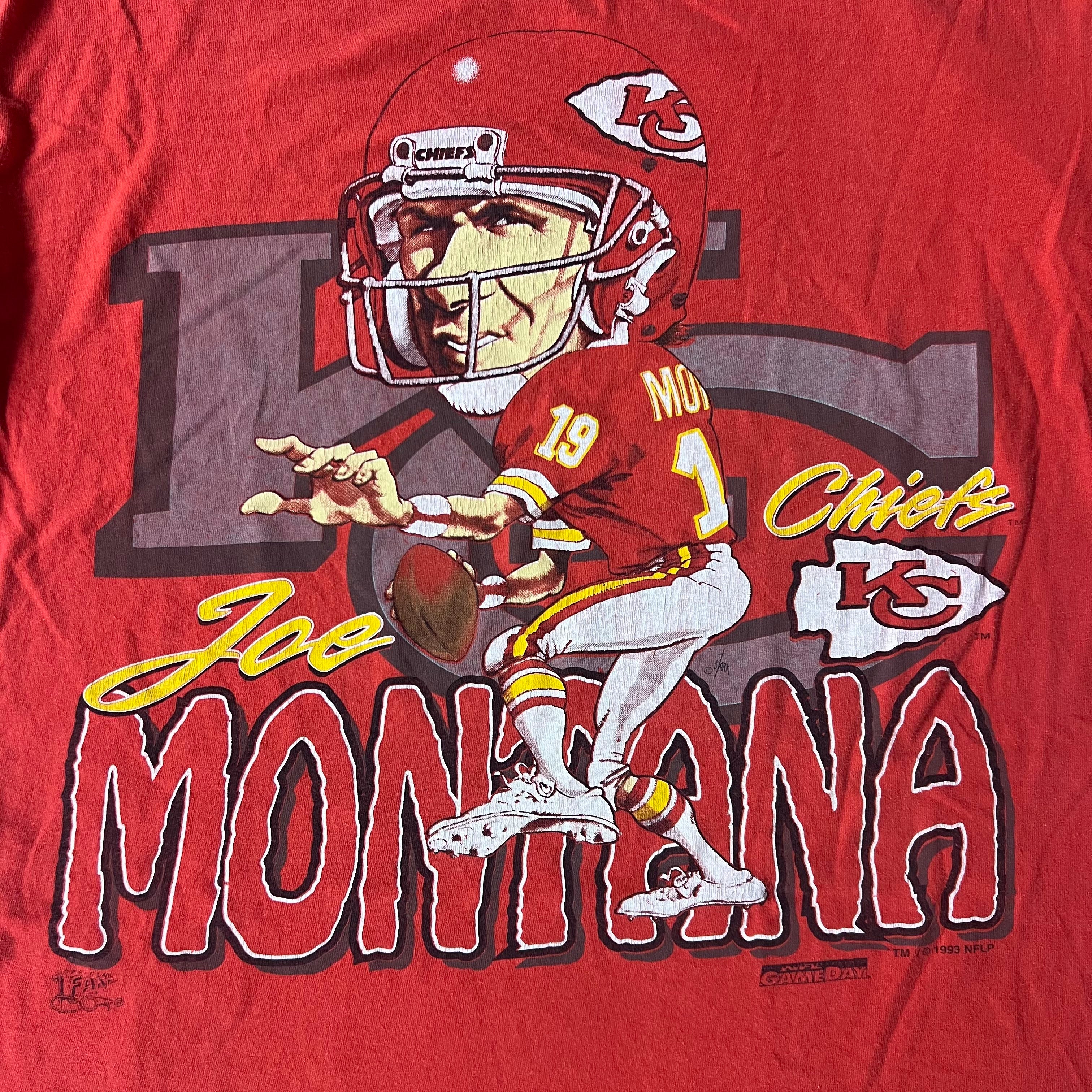 90s Kansas City Chiefs Official Fan Sportswear Big Logo Single Stitch Tee XL