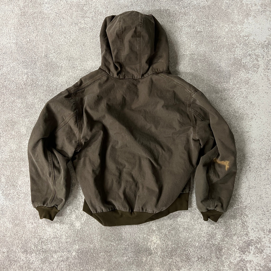 Y2K Carhartt Moss j130 Brown Heavyweight Jacket XXL