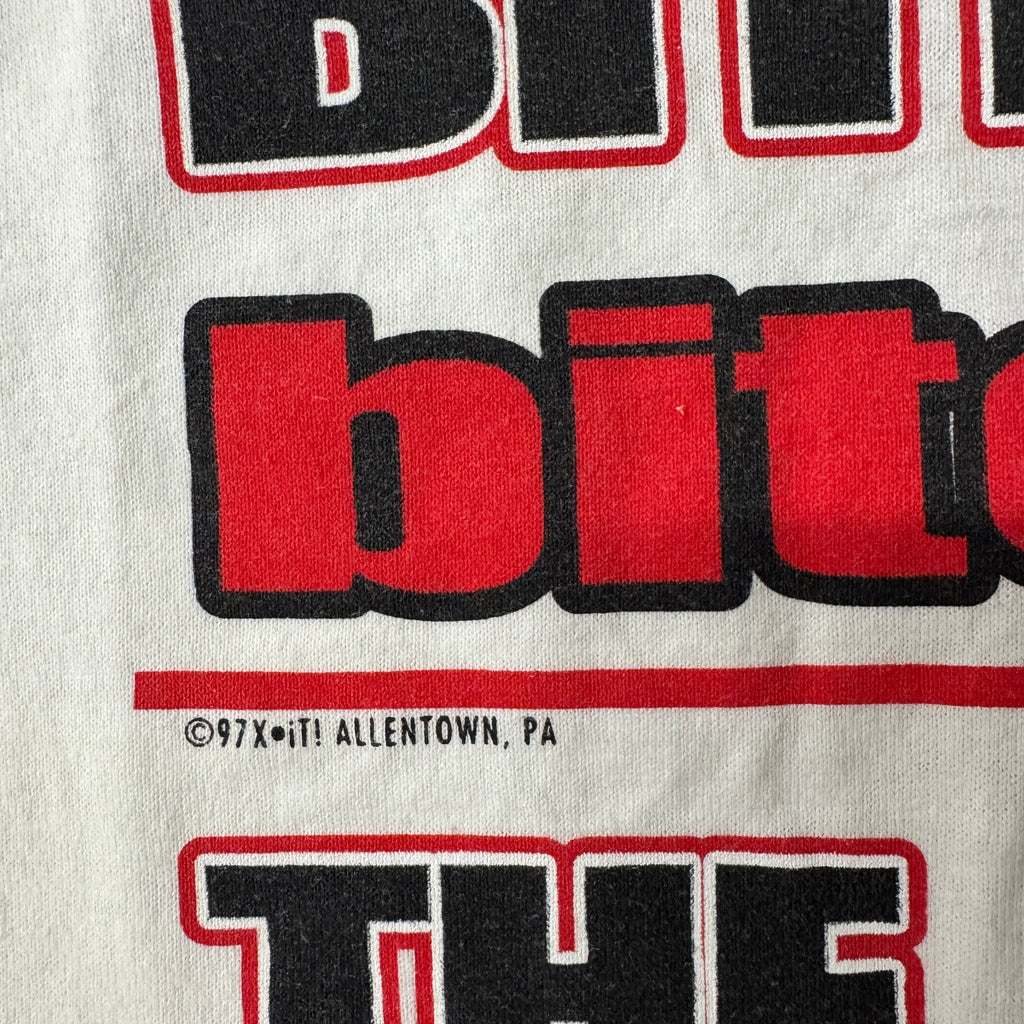90s Tyson vs Holyfield 1997 Parody Oneita Single Stitch Tee M