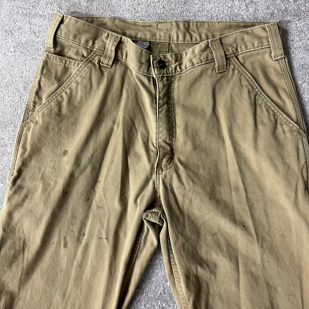 Modern Carhartt Workwear Relaxed Tan Streetwear Pants 34x32