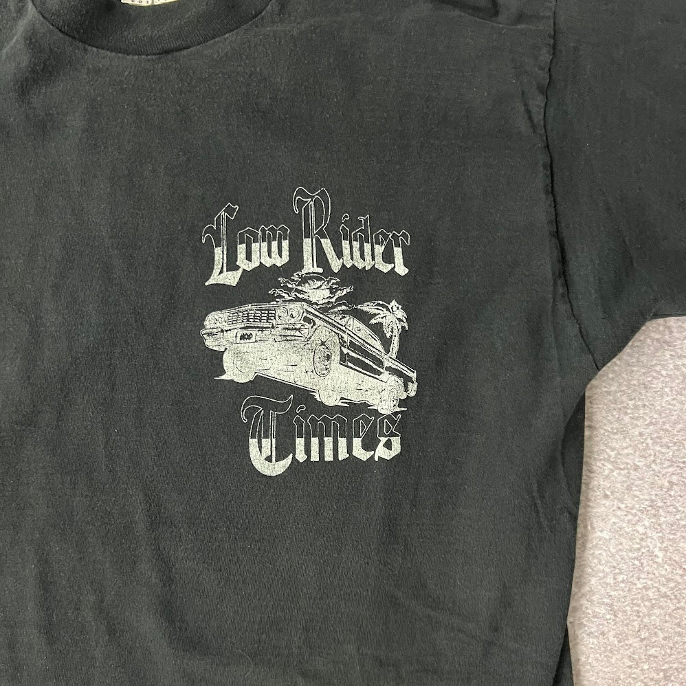 Y2K Low Rider Times Fruit of the Loom Graphic Faded Vintage Tee XL