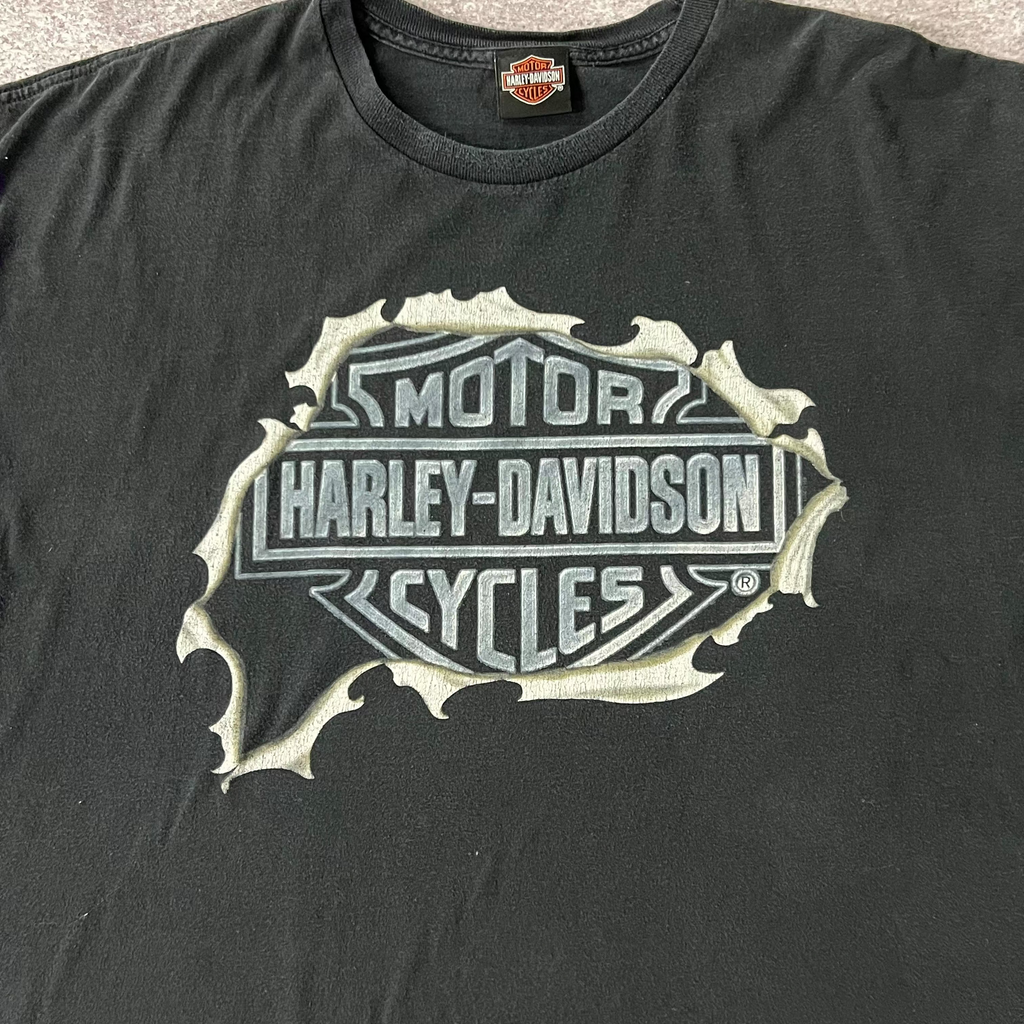 Y2K Harley Davidson Ft, Lauderdale Florida Heavyweight Tee 2XL