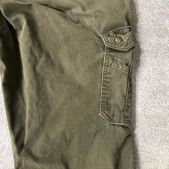 2010s Carhartt Workwear Distressed Relaxed Green Vintage Pants 38x30