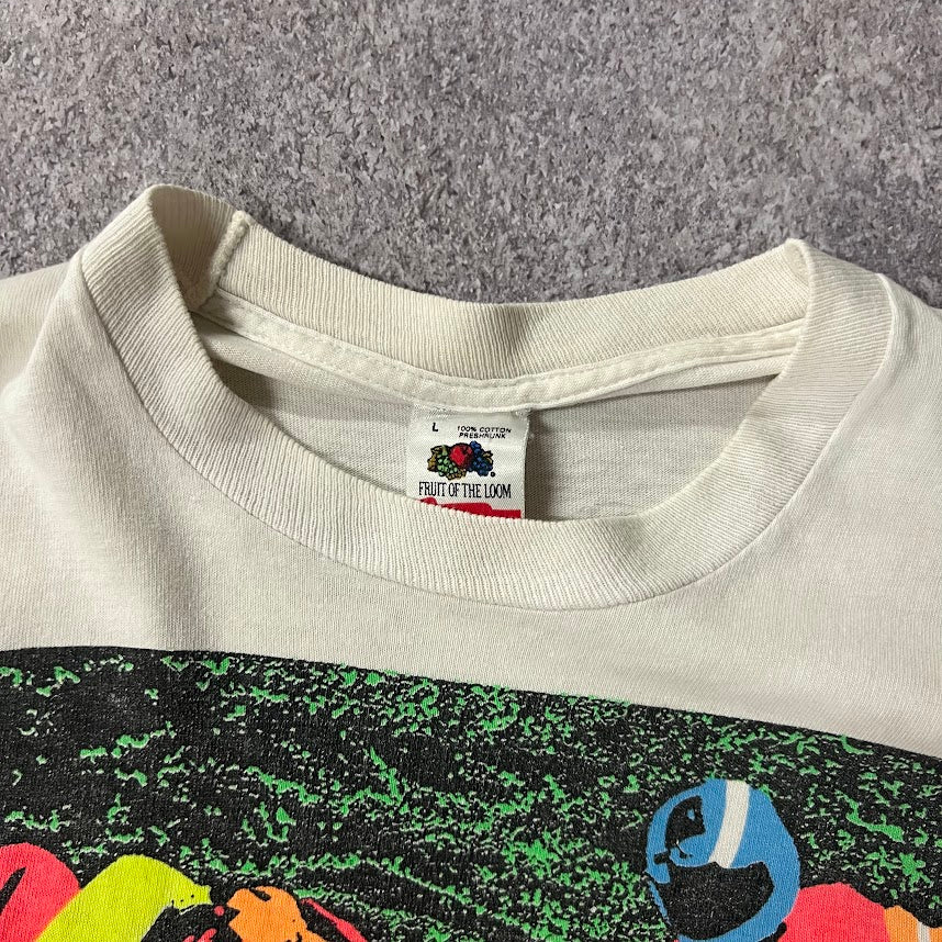 90s Fieldsheer Fruit of the Loom Big Logo Single Stitch Made in USA Tee L