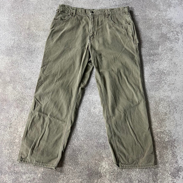 Y2K Carhartt Workwear Loose Beige Vintage Pants 40x32