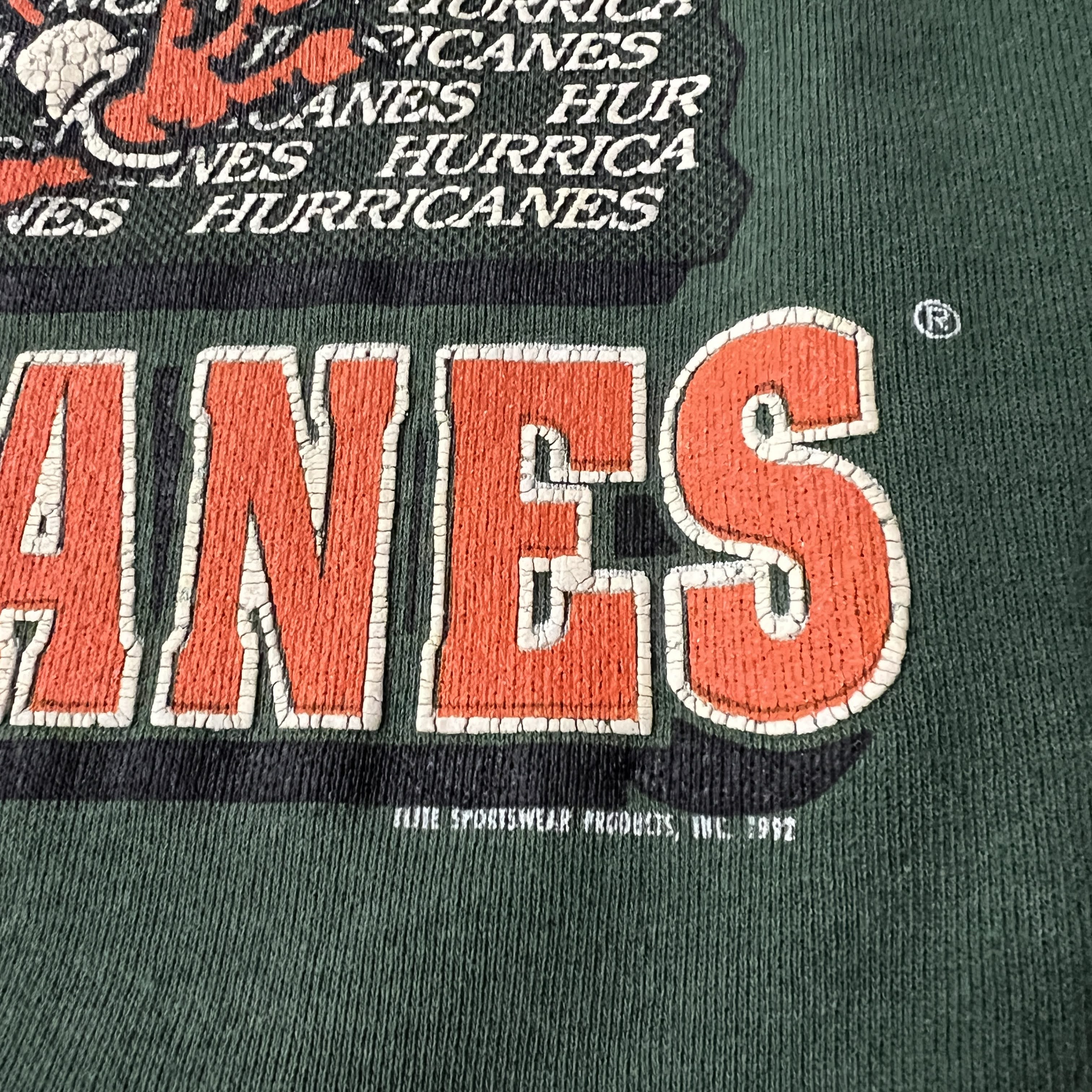 90s Elite Sportswear Products, Inc. College Cracked Print Crewneck M